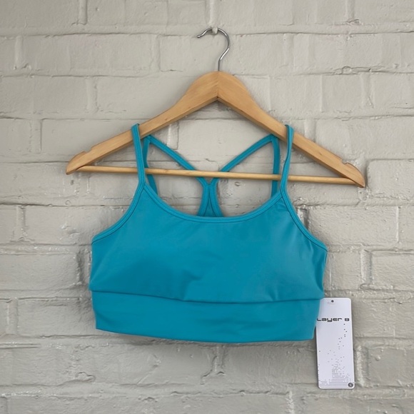 NWT Layer 8 APANA spirts bra color Teal Sz Small - Picture 3 of 4
